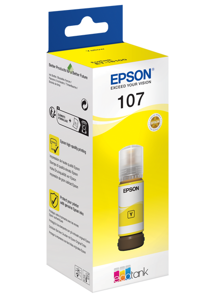 Epson 107-Series Ink | EcoTank ET-18100 | 70ml | Yellow | C13T09B440