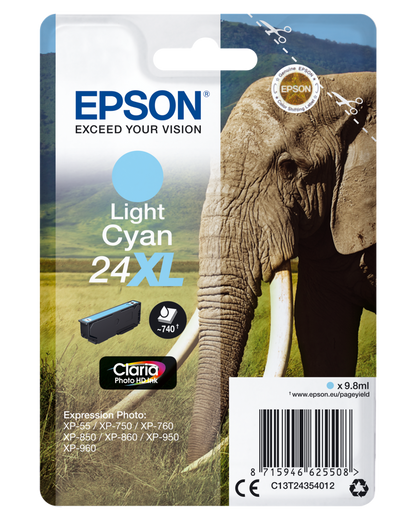 Epson Elephant-Series Ink Cartridge | 24XL Light Cyan | C13T24354012