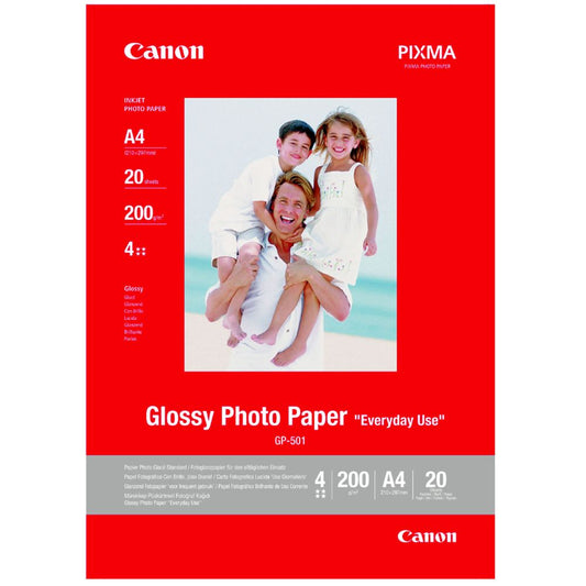 Canon GP 501 Glossy Photo Paper | A4 | 20 Sheets | 200gsm