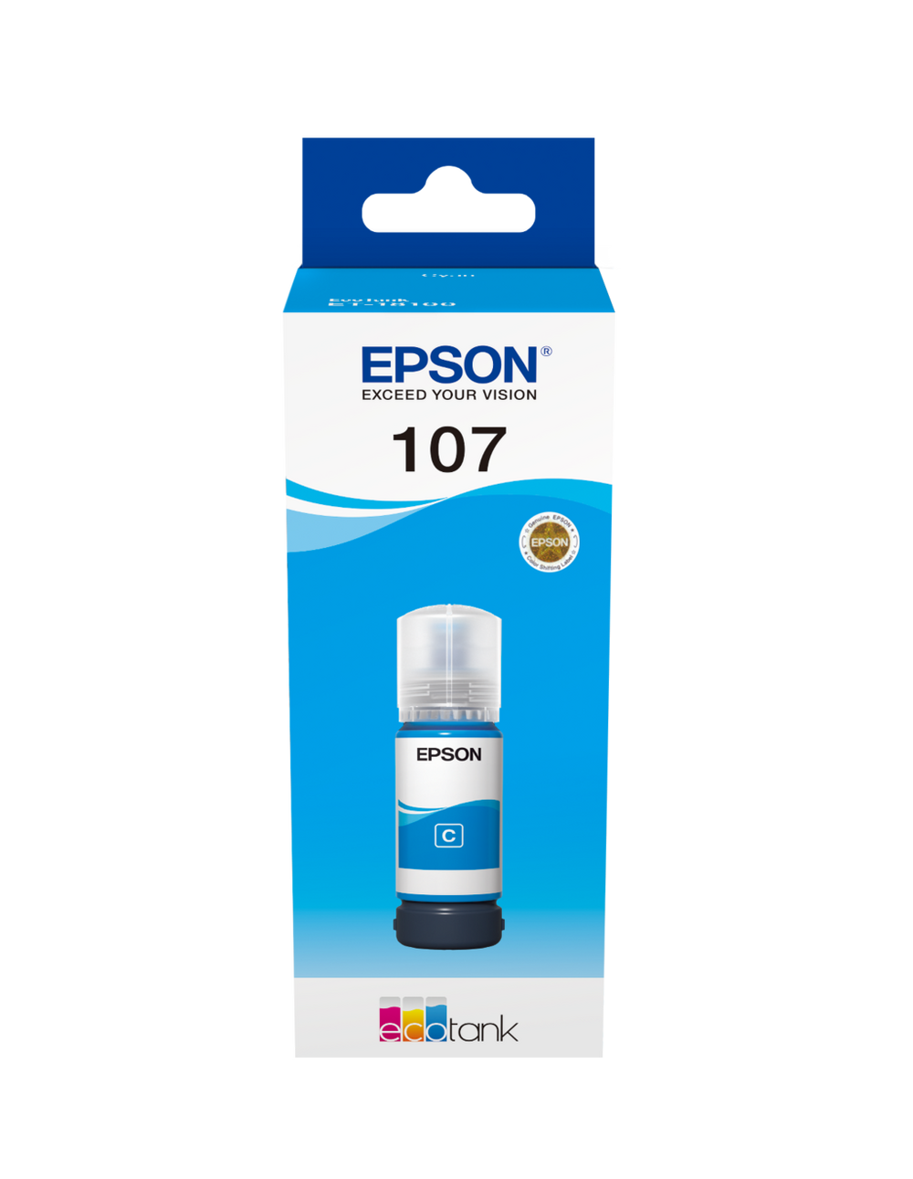 Epson 107-Series Ink | EcoTank ET-18100 | 70ml | Cyan | C13T09B240