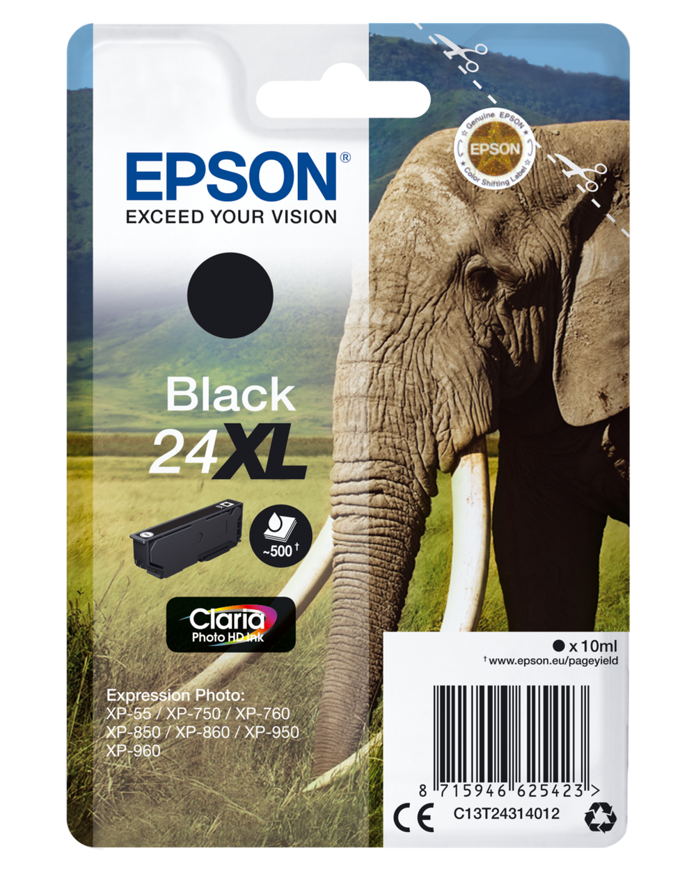 Epson Elephant-Series Ink Cartridge | 24XL Black | C13T24314012