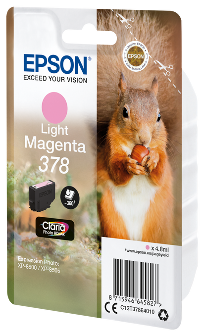 Epson Squirrel-Series Ink Cartridge | 378 Light Magenta | C13T37864010