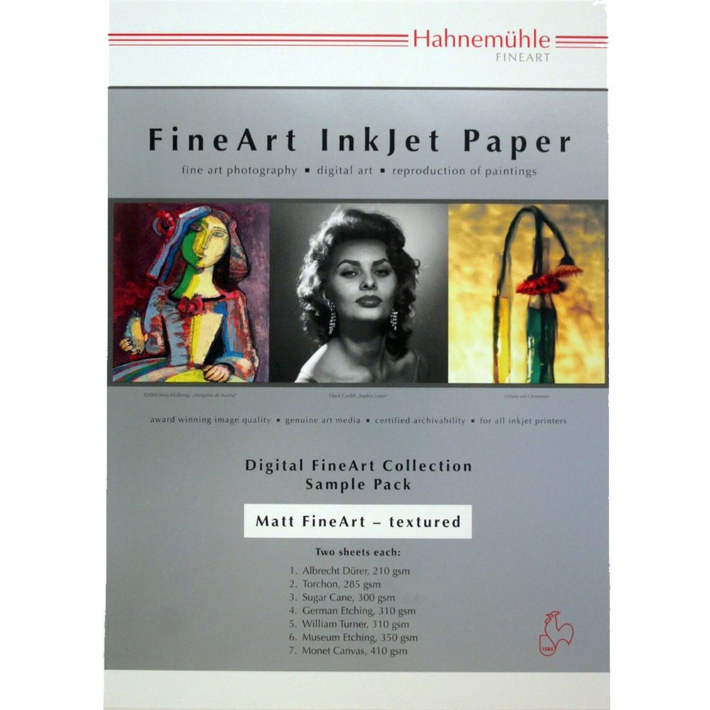 Hahnemuhle Matt Fine Art Textured Photo Paper Test Pack | A4 - 14 Sheets