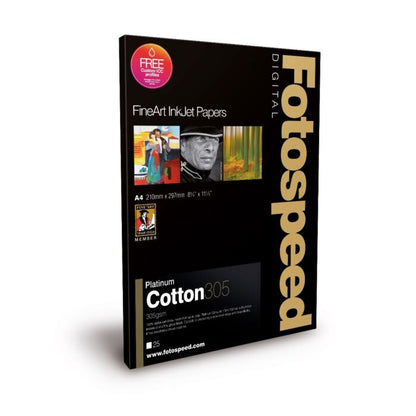 Fotospeed Platinum Cotton 305 Photo Paper | A4 - 25 Sheets