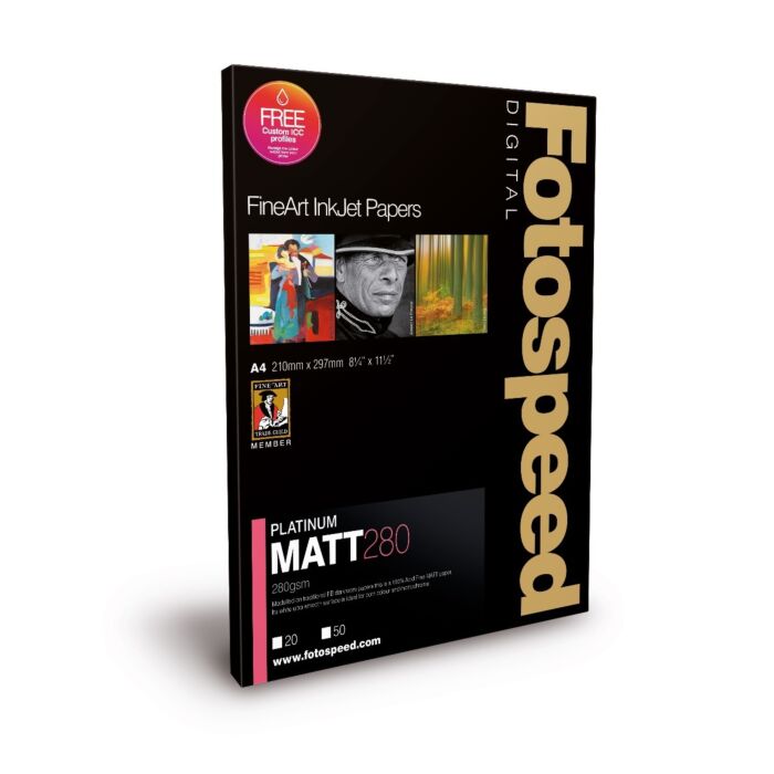 Fotospeed Platinum Matt 280 Photo Paper | A2 - 25 Sheets