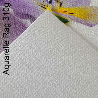 Canson Aquarelle Rag 310 Photo Paper - 100% Cotton | A2 - 25 Sheets