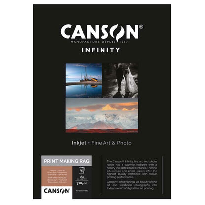 Canson PrintMaKing Rag 310 Photo Paper | A2 - 25 Sheets