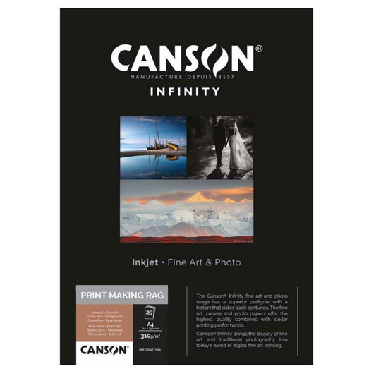 Canson PrintMaKing Rag 310 Photo Paper | A3+ - 25 Sheets