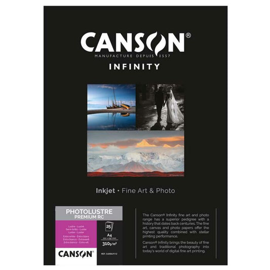 Canson Photo Lustre Premium RC 310 Photo Paper | A4 - 25 Sheets