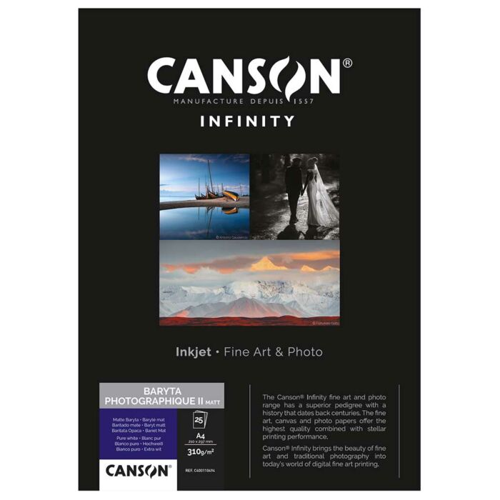 Canson Baryta Photographique Mark II 310 Photo Paper | A3+ - 25 Sheets