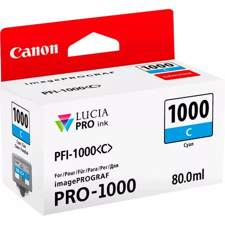 Canon PFI-1000C Ink Cartridge | Pro 1000 | Cyan
