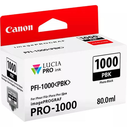 Canon PFI-1000PBK Ink Cartridge | Pro 1000 | Photo Black
