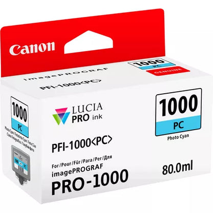 Canon PFI-1000PC Ink Cartridge | Pro 1000 | Photo Cyan