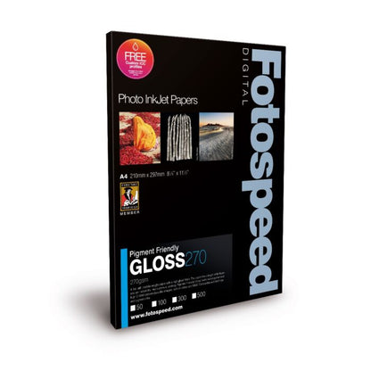 Fotospeed PF Gloss 270 Photo Paper | 6x4 - 100 Sheets