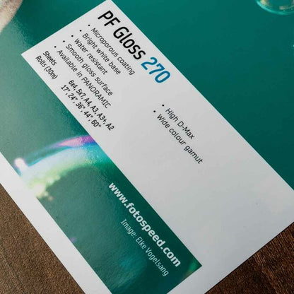 Fotospeed PF Gloss 270 Photo Paper | 6x4 - 100 Sheets