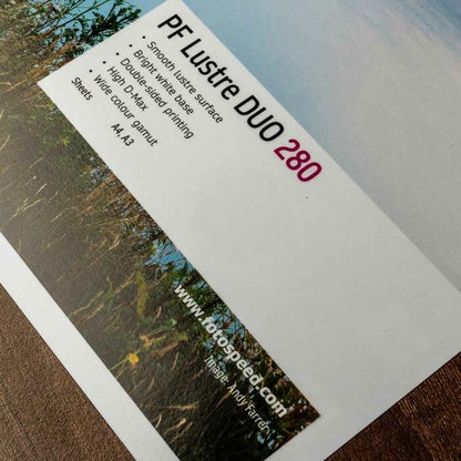 Fotospeed PF Lustre DUO, Double-Sided Photo Paper, 280gsm, A3 - 25 Sheets