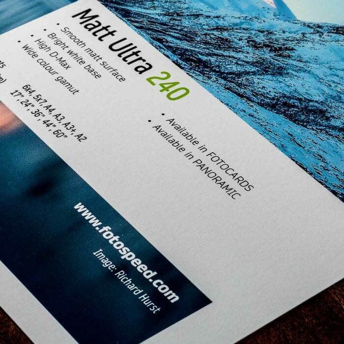 Fotospeed Matt Ultra 240 Photo Paper | A3 Plus - 50 Sheets