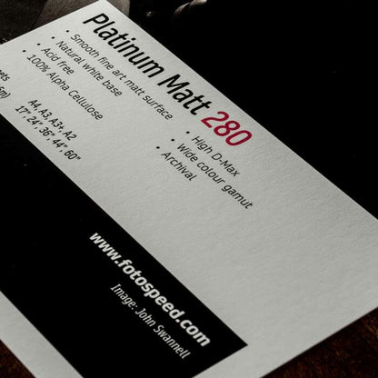 Fotospeed Platinum Matt 280 Photo Paper | A4 - 25 Sheets