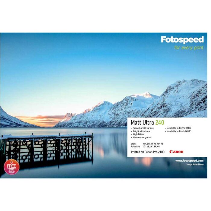 Fotospeed Matt Ultra 240 Photo Paper | A3 Plus - 50 Sheets