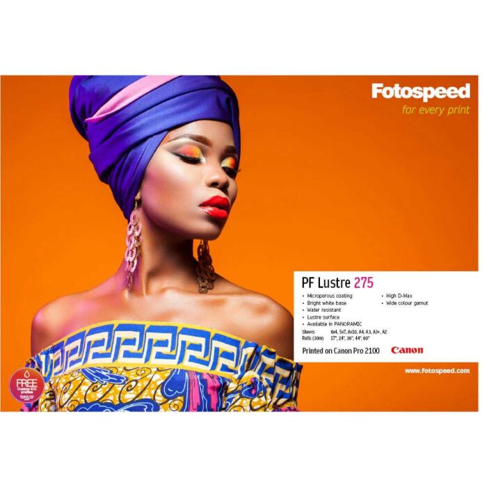 Fotospeed PF Lustre 275 Photo Paper | A2 - 25 Sheets