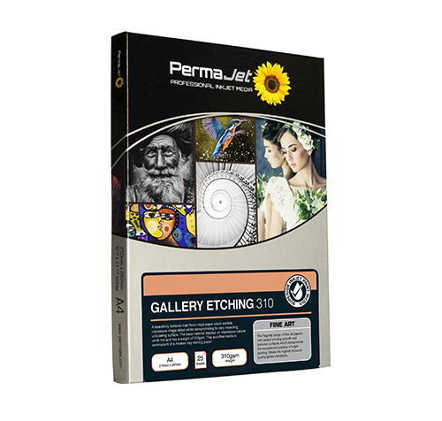 Permajet Gallery Etching 310 Photo Paper | A3 - 25 Sheets