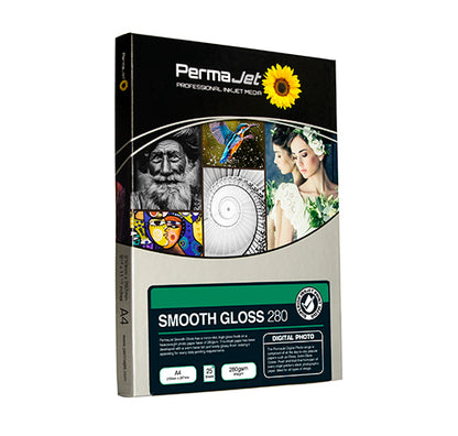 Permajet Smooth Gloss 280 Photo Paper | A2 - 50 Sheets