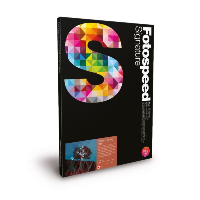 Fotospeed Cotton Etching 305 Photo Paper | A2 - 25 Sheets